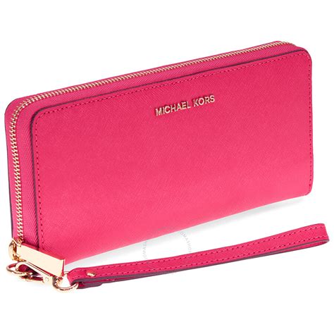 michael kors geldbörse schwarz pink|pink wallet Michael Kors.